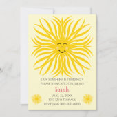 Invitation Joyeux Anniversaire du soleil (Devant)