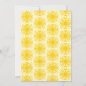 Invitation Joyeux Anniversaire du soleil (Dos)