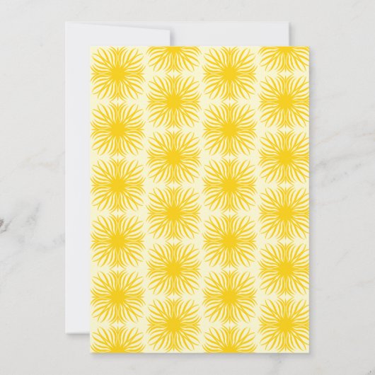 Invitation Joyeux Anniversaire du soleil (Dos)