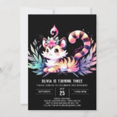 Invitation Joyeux Anniversaire du Tigre du Château (Devant)