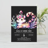 Invitation Joyeux Anniversaire du Tigre du Château (Debout devant)