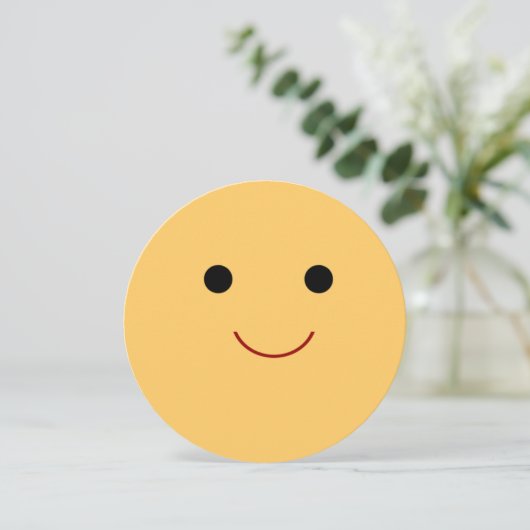 Invitation Joyeux anniversaire du visage (Debout devant)