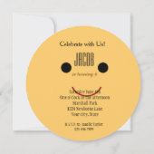 Invitation Joyeux anniversaire du visage (Dos)