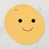 Invitation Joyeux anniversaire du visage (Devant / Derrière)