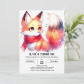Invitation Joyeux anniversaire en ligne de Fox (Debout devant)