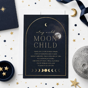 Invitation Joyeux Anniversaire Enfant de la Lune Sauvage