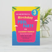 Invitation Joyeux anniversaire Enfants Fille Garçon âge Perso (Debout devant)