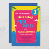 Invitation Joyeux anniversaire Enfants Fille Garçon âge Perso (Devant / Derrière)