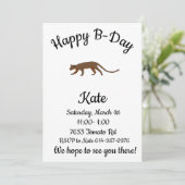 Invitation Joyeux anniversaire Fossa (Debout devant)