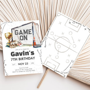Invitation Joyeux Anniversaire Garçon Football