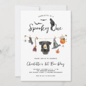 Invitation Joyeux Anniversaire Halloween de la Petite Créatur (Devant)