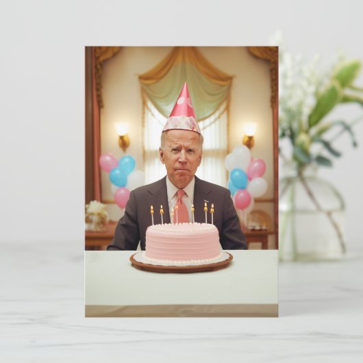 Invitation Joyeux anniversaire Joe (Debout devant)