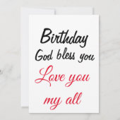 Invitation joyeux anniversaire joyeux carte de Noë (Dos)