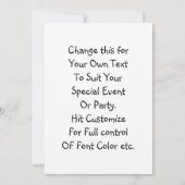 Invitation Joyeux anniversaire Ma'am Reine Elizabeth II 90e f (Dos)