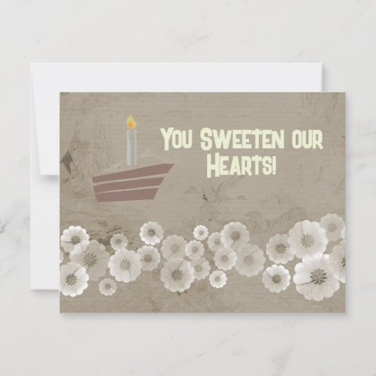 Invitation Joyeux Anniversaire Mon Amour ! (Dos)