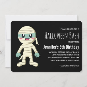 Invitation Joyeux Anniversaire Monstre de Halloween de la Mom