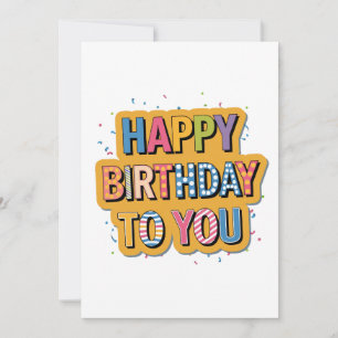 Invitation Joyeux Anniversaire Motif
