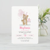 Invitation Joyeux Anniversaire Ourson (Debout devant)