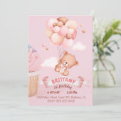 Invitation "Joyeux Anniversaire, Petit !" Teddy, anniversaire (Debout devant)