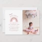 Invitation Joyeux Anniversaire Photo Personnalisée Fête de Pe (Devant)