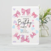 Invitation Joyeux Anniversaire pnik (Debout devant)