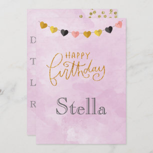 Invitation Joyeux anniversaire pour elle