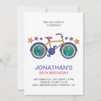 Joyeux anniversaire pour la Personnaliser cycliste