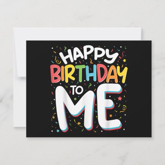 Invitation Joyeux Anniversaire Pour Moi Drôle Anniversaire Fê (Devant)