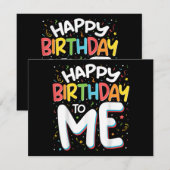 Invitation Joyeux Anniversaire Pour Moi Drôle Anniversaire Fê (Devant / Derrière)