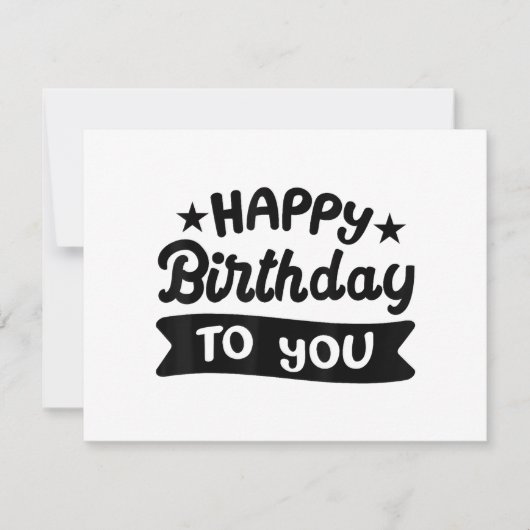 Invitation Joyeux anniversaire pour vous (Devant)