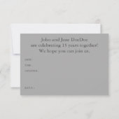 Invitation joyeux anniversaire rayure (Dos)