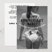 Invitation Joyeux Anniversaire Sexy Naughty (Devant / Derrière)