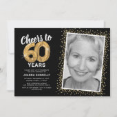 Invitation Joyeux Anniversaire Soixante Ans 60e Anniversaire (Devant)