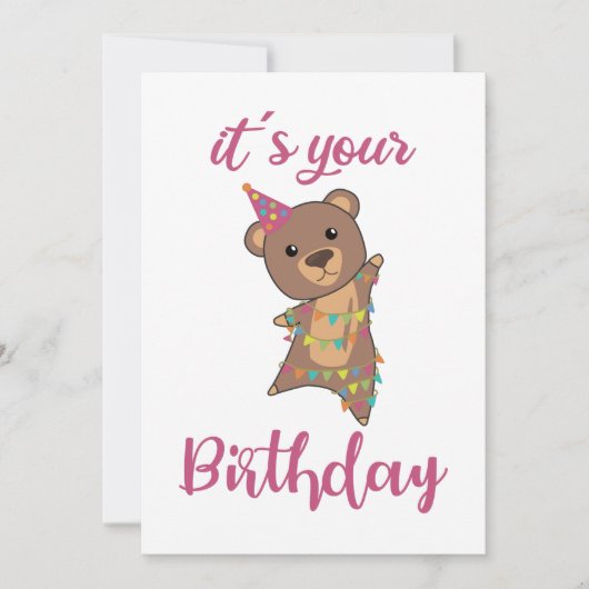 Invitation Joyeux Anniversaire Souhaite Vous Porter De Mignon (Devant)