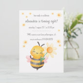 Invitation Joyeux anniversaire Sweet Bee (Debout devant)