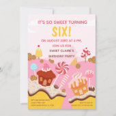 Invitation Joyeux anniversaire Sweet cupackes (Devant)