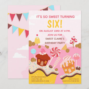 Invitation Joyeux anniversaire Sweet cupackes