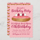 Invitation Joyeux Anniversaire Sweet Summer Framboises Berrie (Devant / Derrière)