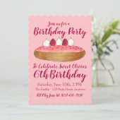 Invitation Joyeux Anniversaire Sweet Summer Framboises Berrie (Debout devant)