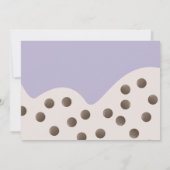 Invitation Joyeux Anniversaire Thème Boba Bubble Tea Minimali (Dos)