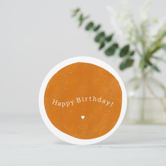 Invitation Joyeux Anniversaire Yellow Card (Debout devant)