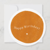 Invitation Joyeux Anniversaire Yellow Card (Devant)