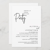 Invitation Joyeux Après La Fête, Dîner Mariage (Devant / Derrière)