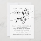 Invitation Joyeux Après La Fête, Dîner Mariage (Devant)