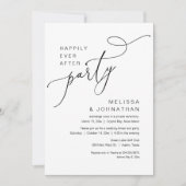 Invitation Joyeux Après La Fête, Dîner Mariage (Devant)