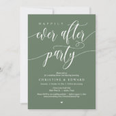 Invitation Joyeux Après La Fête, Dîner Mariage Elopement (Devant)