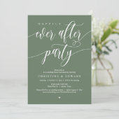 Invitation Joyeux Après La Fête, Dîner Mariage Elopement (Debout devant)
