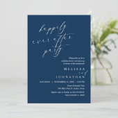 Invitation Joyeux Après La Fête, Dîner Mariage Elopement (Debout devant)