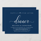 Invitation Joyeux Après La Fête, Dîner Mariage Elopement (Devant / Derrière)