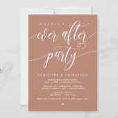 Invitation Joyeux Après La Fête, Dîner Mariage Elopement (Devant)